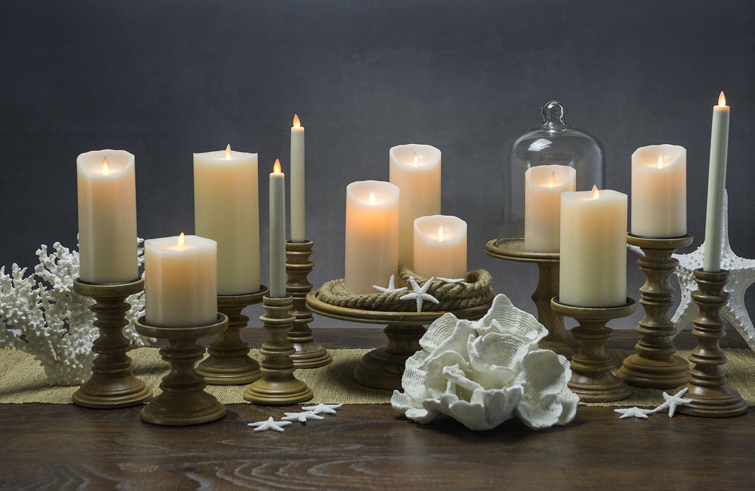 確認用　キャンドル Amazon.co.jp : Boston Warehouseミスティーク炎なしキャンドル